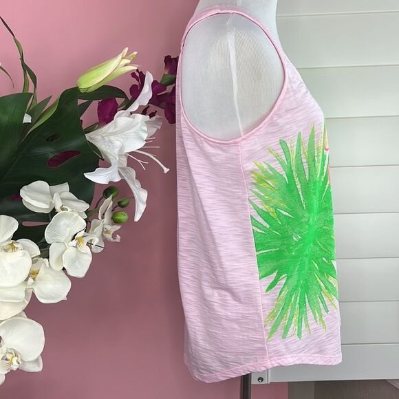 Lilly Pulitzer Pink Cordelia Gone Coconuts Racerback Tank Top NWOT - Picture 3 of 11